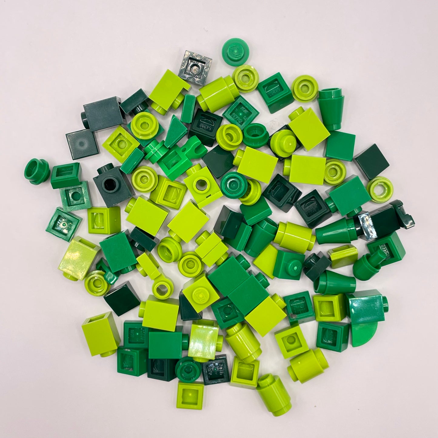 LEGO Mixed Green, Greebling, 100 Pieces