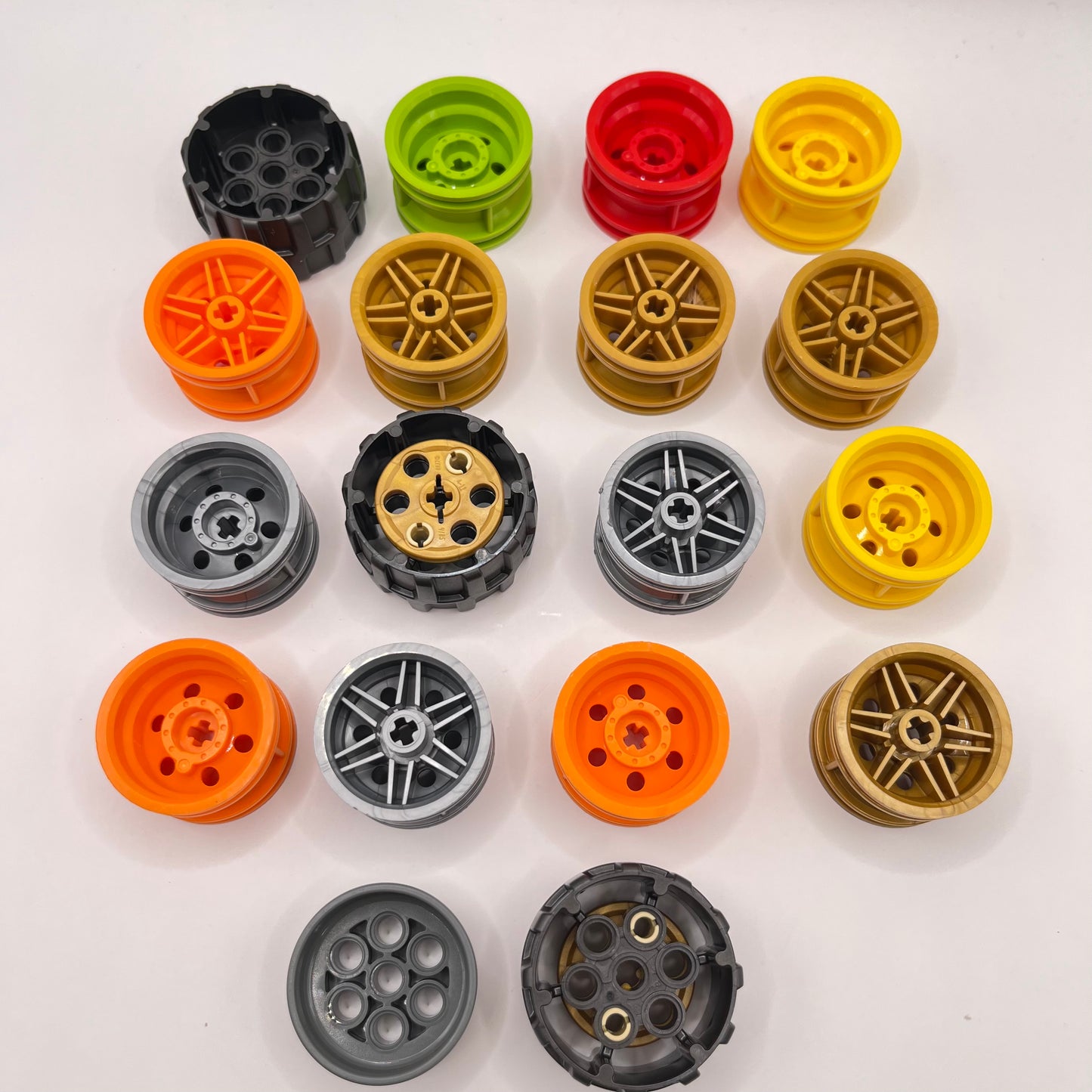LEGO Wheel Hubs, Colourful, Vehicle, Approx. 85g