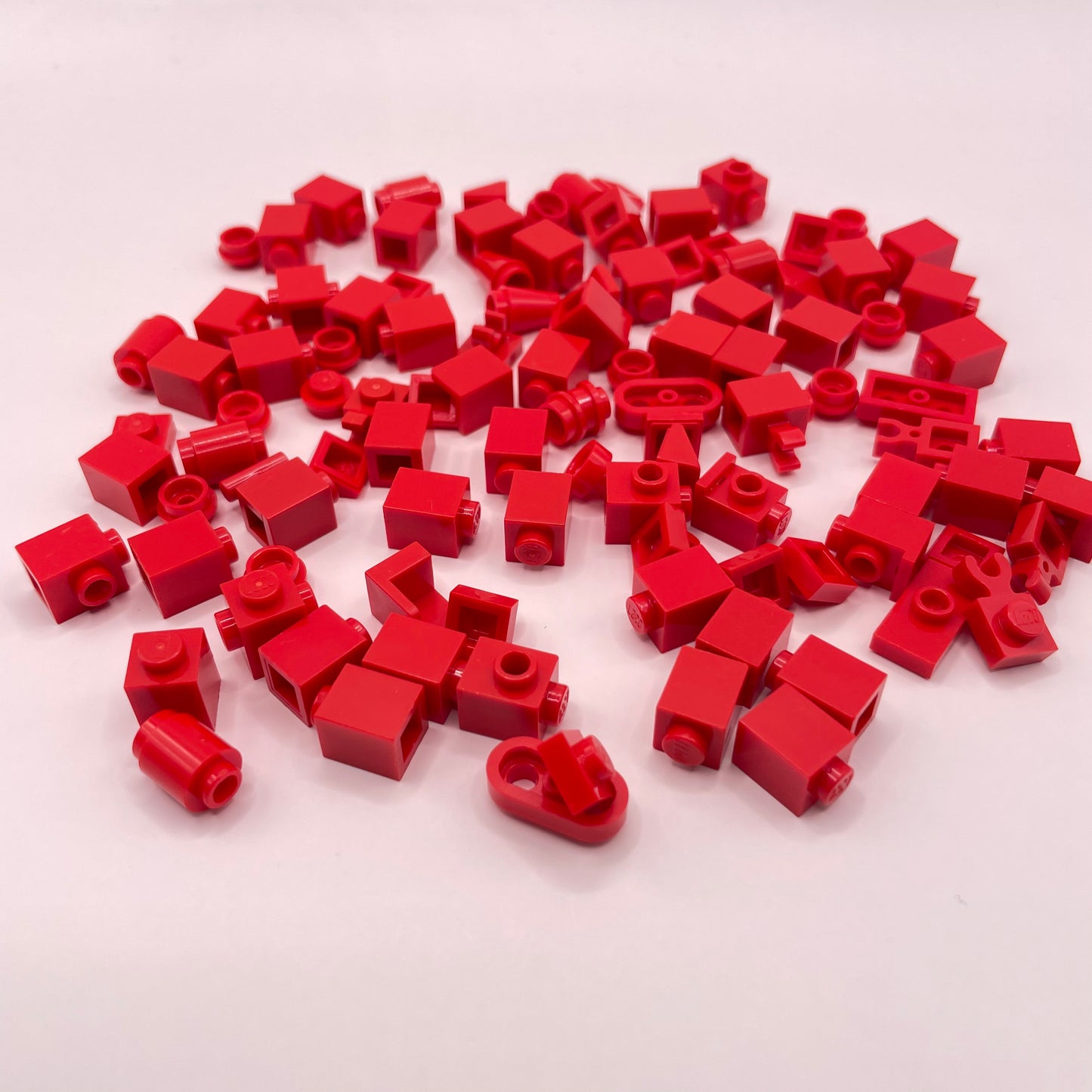 LEGO Greebling, Red, 100 Pieces