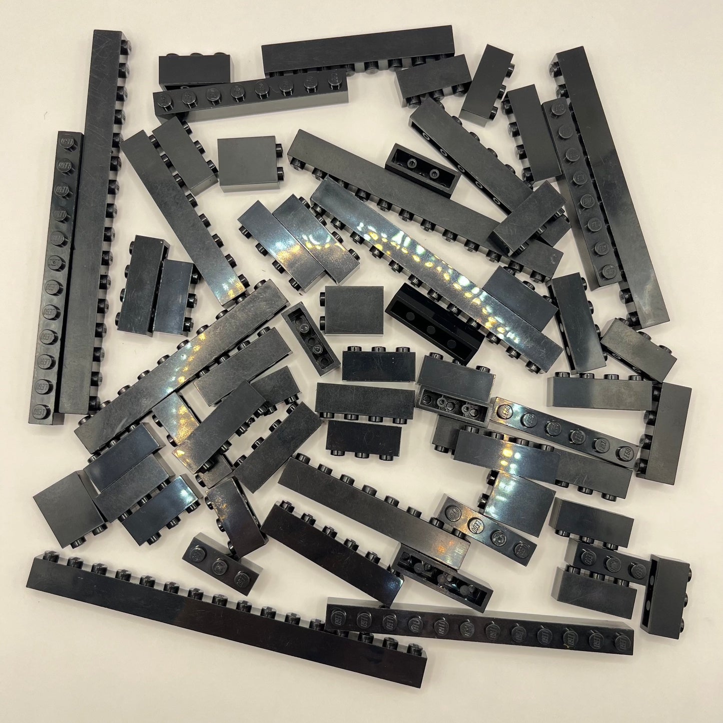 LEGO Black, 1x Bricks, Approx. 110g