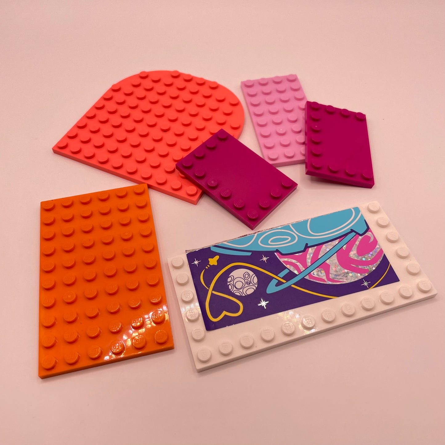 LEGO Medium Plates, Friends Colours, 6 Pieces