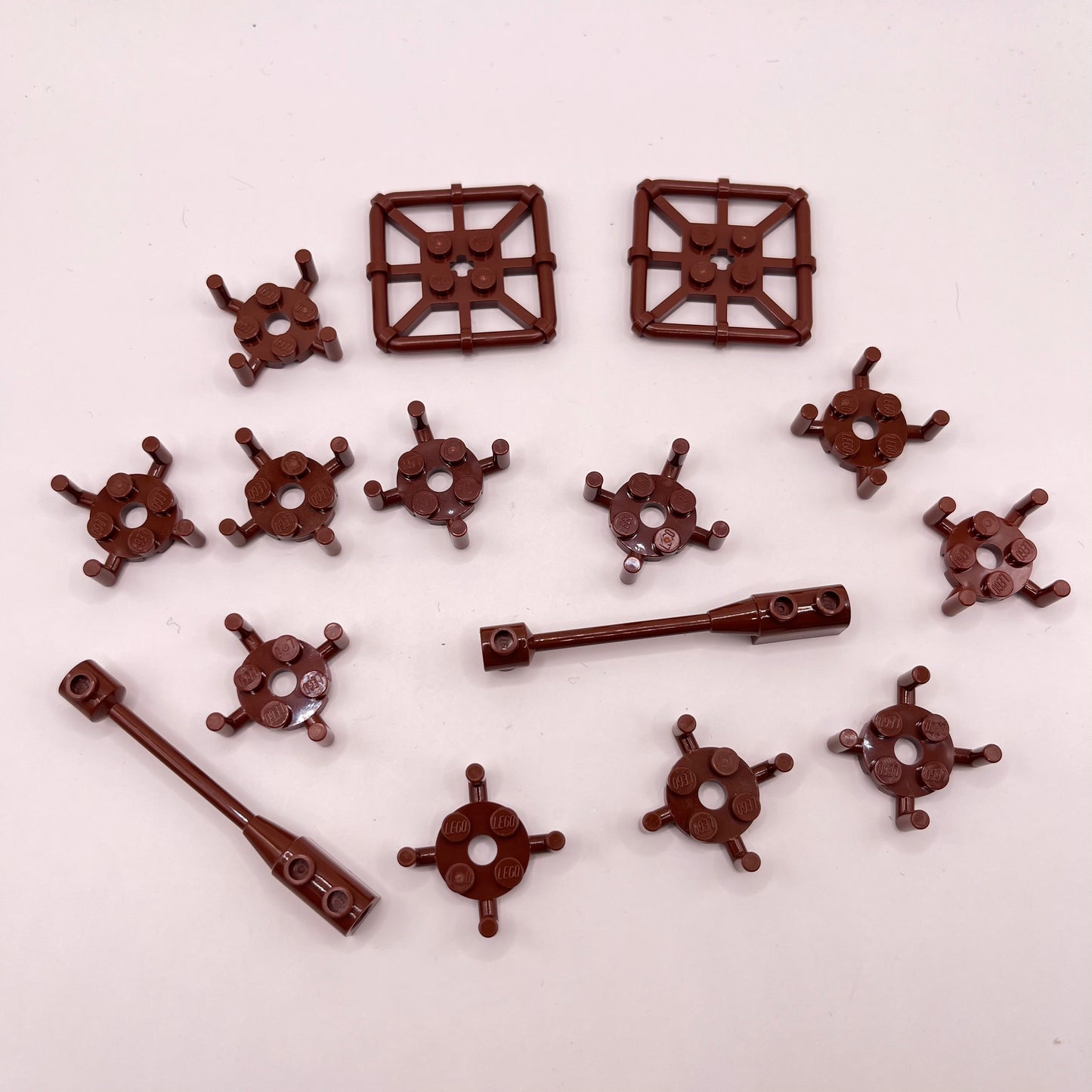 LEGO Bar Connections, Reddish Brown, 15 Pieces