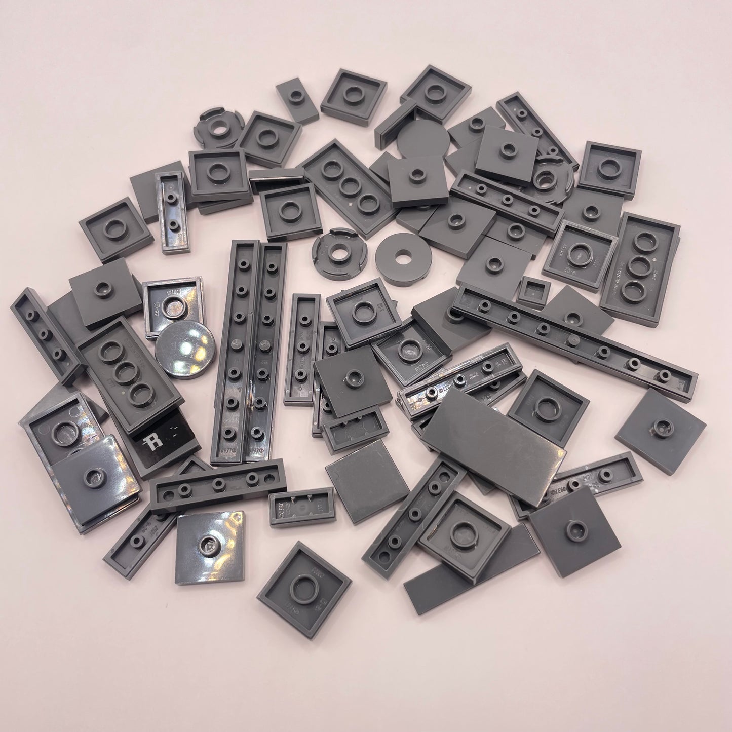 LEGO Tiles/Jumpers, Dark Bluish Grey, approx. 35g
