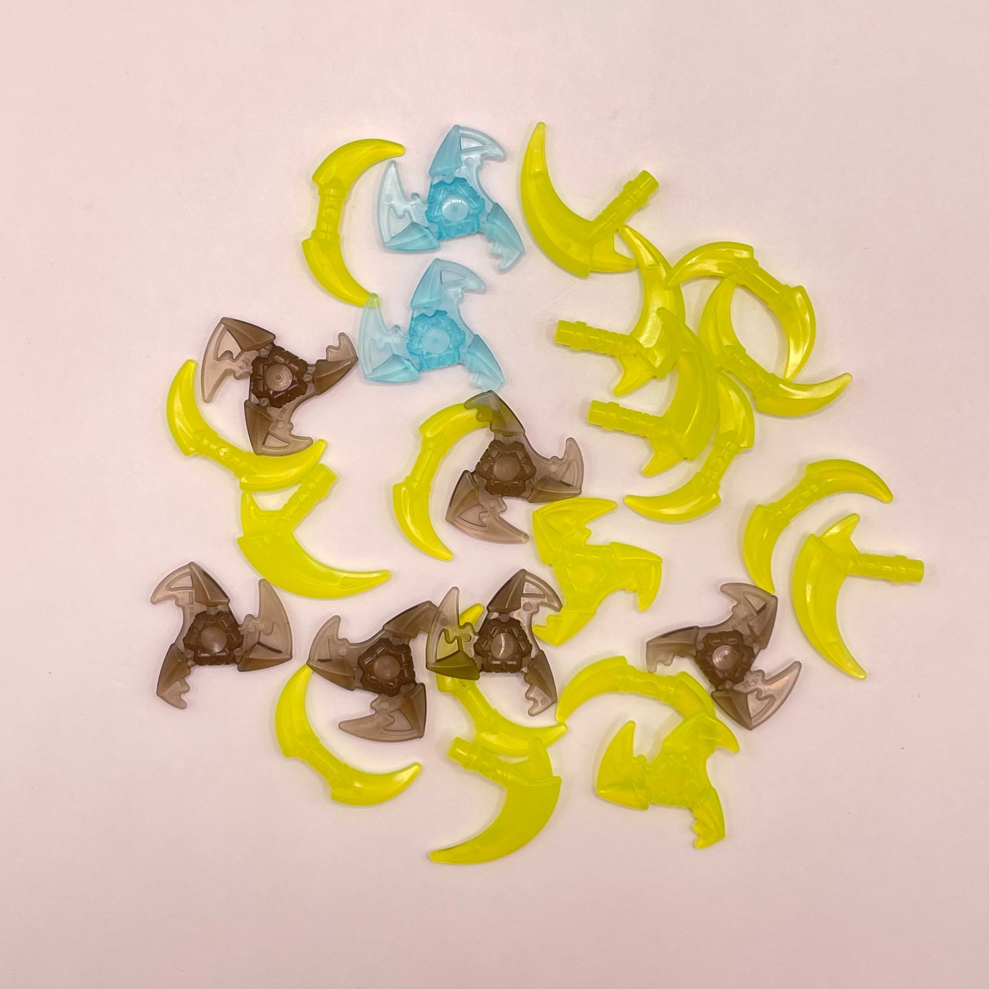 LEGO Blades, Transparent, Tools and Weapons, Minifigure, 25 Pieces