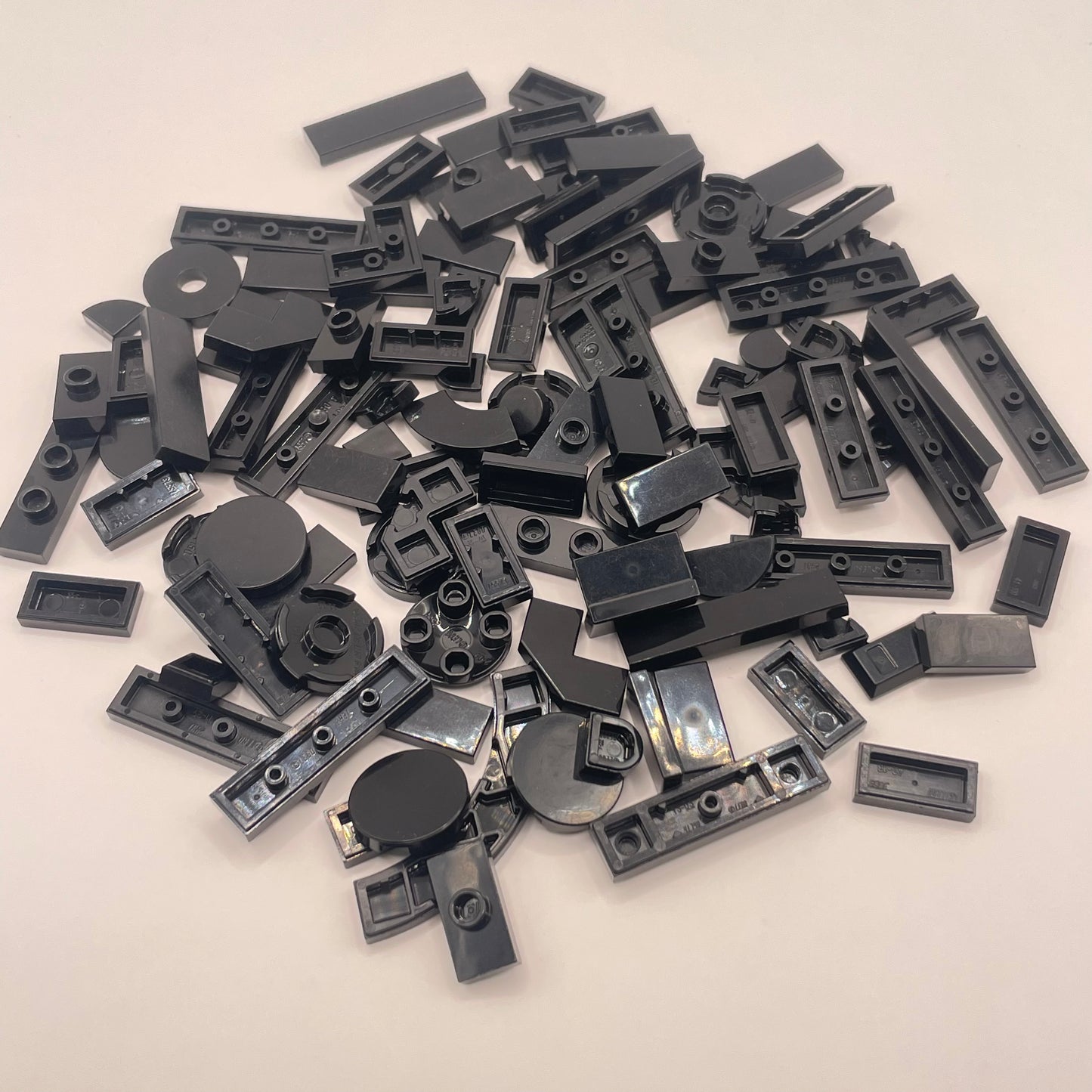 LEGO Tiles, Small With Round, Black, Approx. 50g