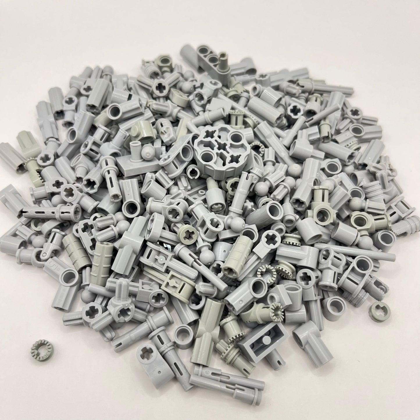 LEGO Small Mixed Technic, Light Grey, Technic, Approx. 100g