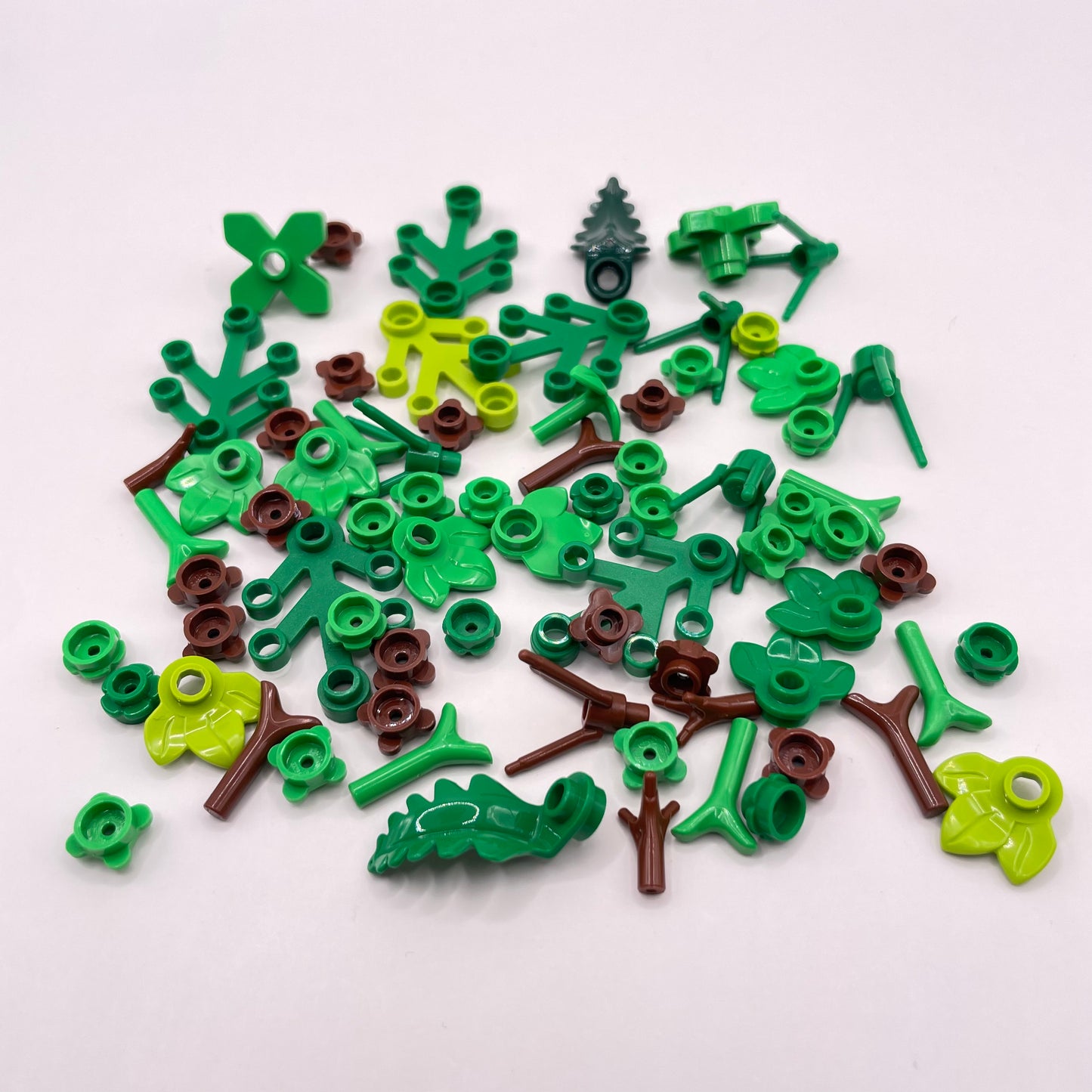 LEGO Flowers and Leaves, Green and Brown, Plant, 70 Pieces