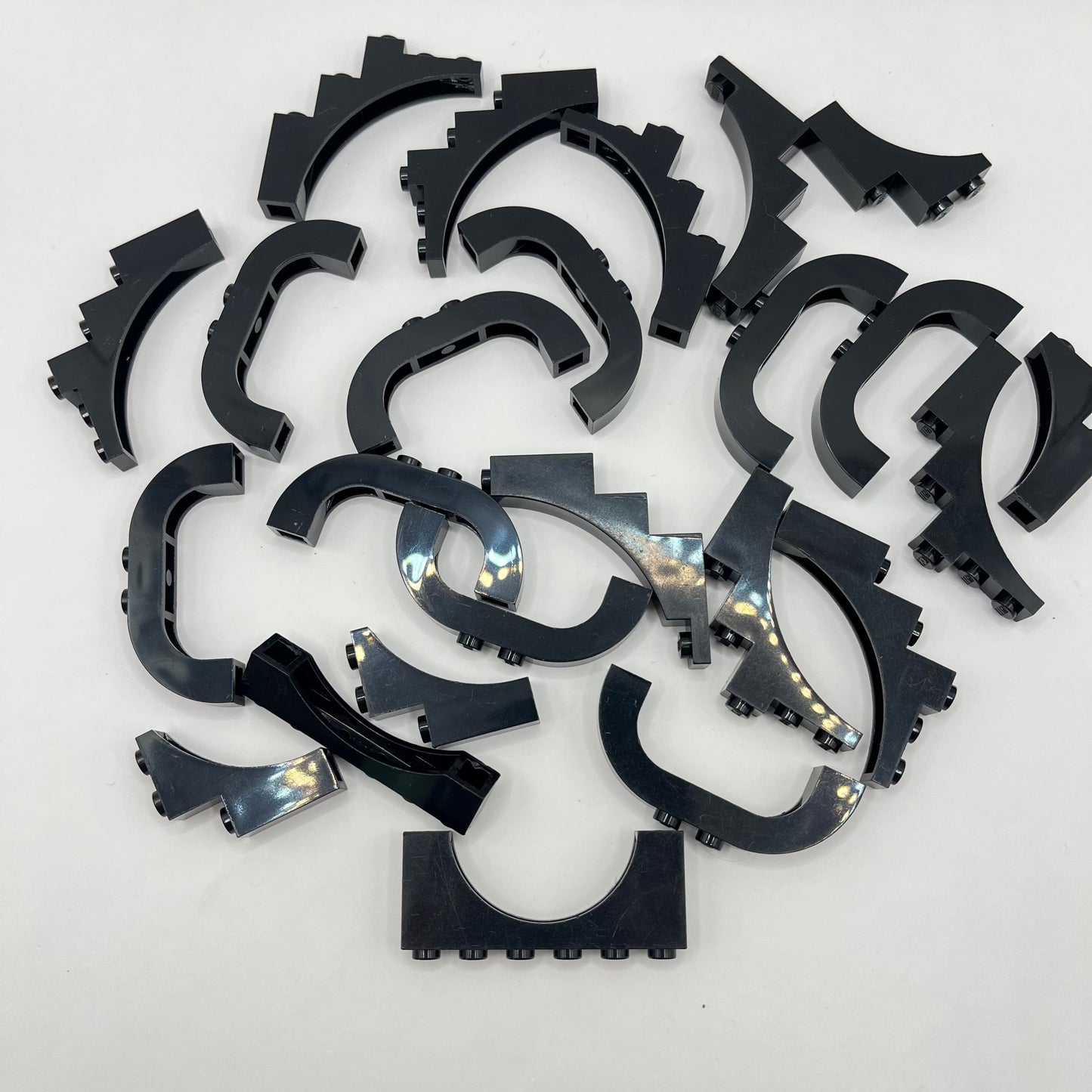 LEGO Black, Building Pieces, Arches, 24 Pieces