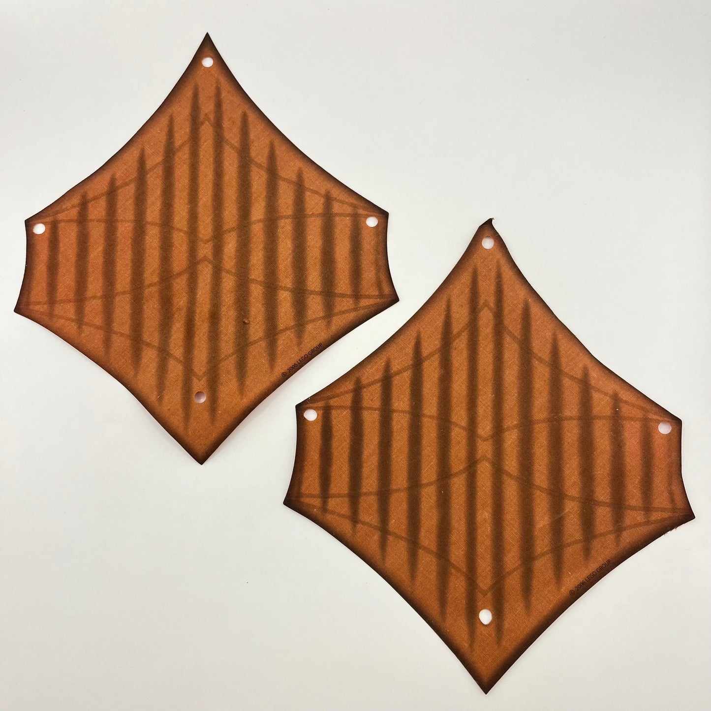 LEGO Cloth Sails, Jabba’s Sail Barge, 22x26, Brown, 2 Pieces,