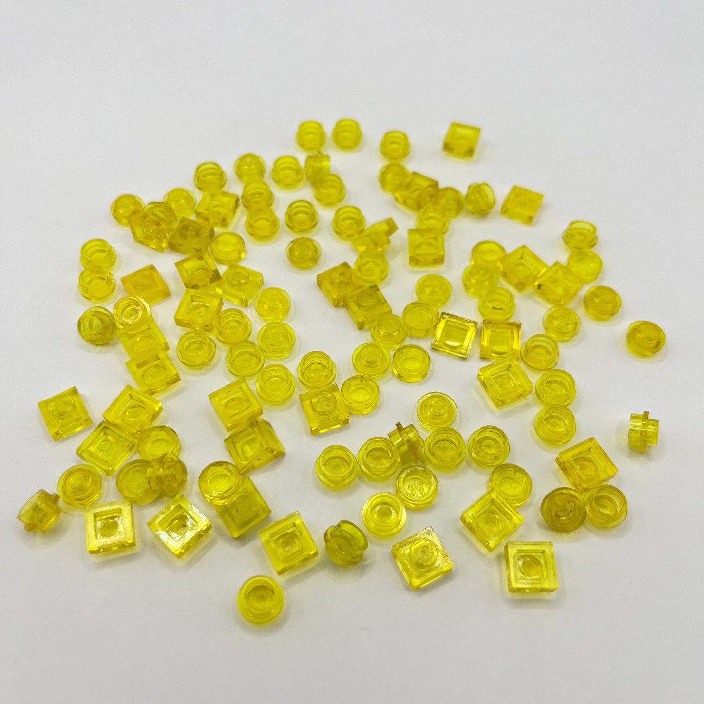 LEGO Transparent Yellow, Mixed Pieces, (100 Pieces)