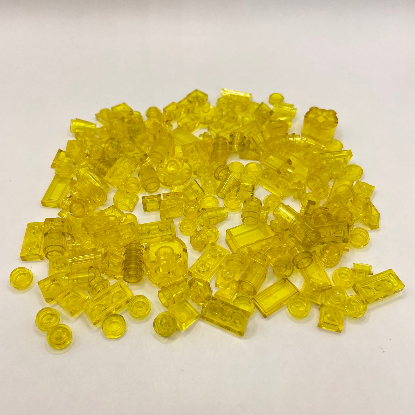 LEGO Transparent Yellow, Mixed Pieces, Approx. 40g