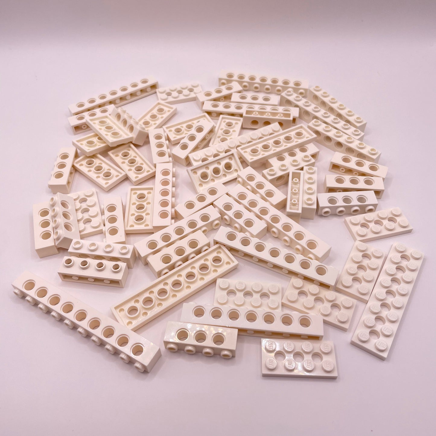 LEGO Technic, Bricks and Plates, White, Approx. 90g