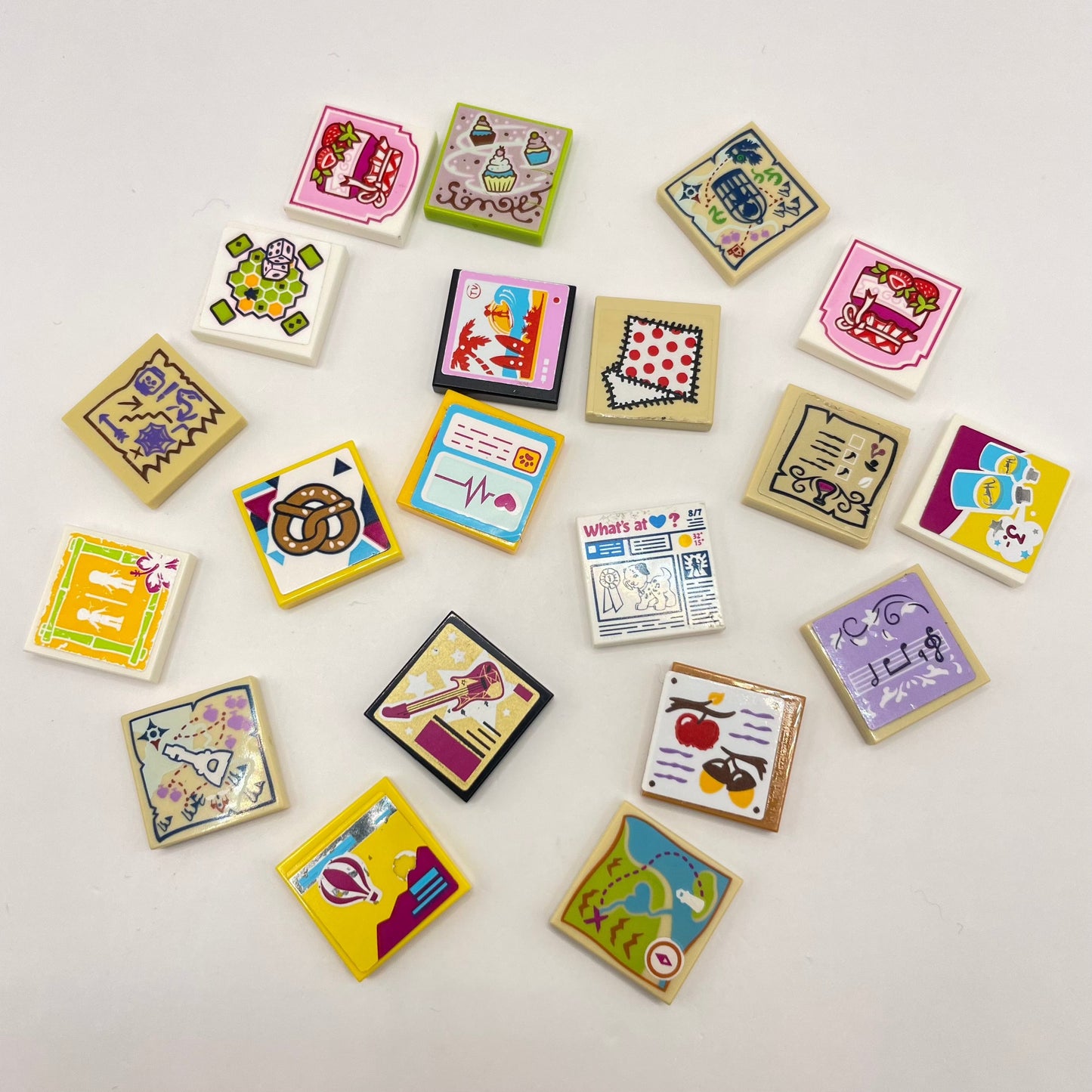 LEGO Prints and Stickers, 2x2 Square, 20 Pieces