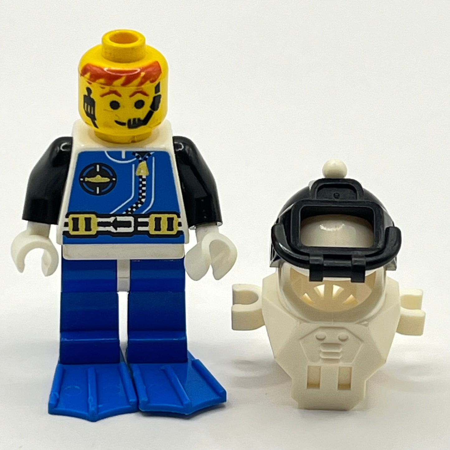 LEGO Aquanaut 3 with Blue Flippers, City, Minifigure (aqu029)