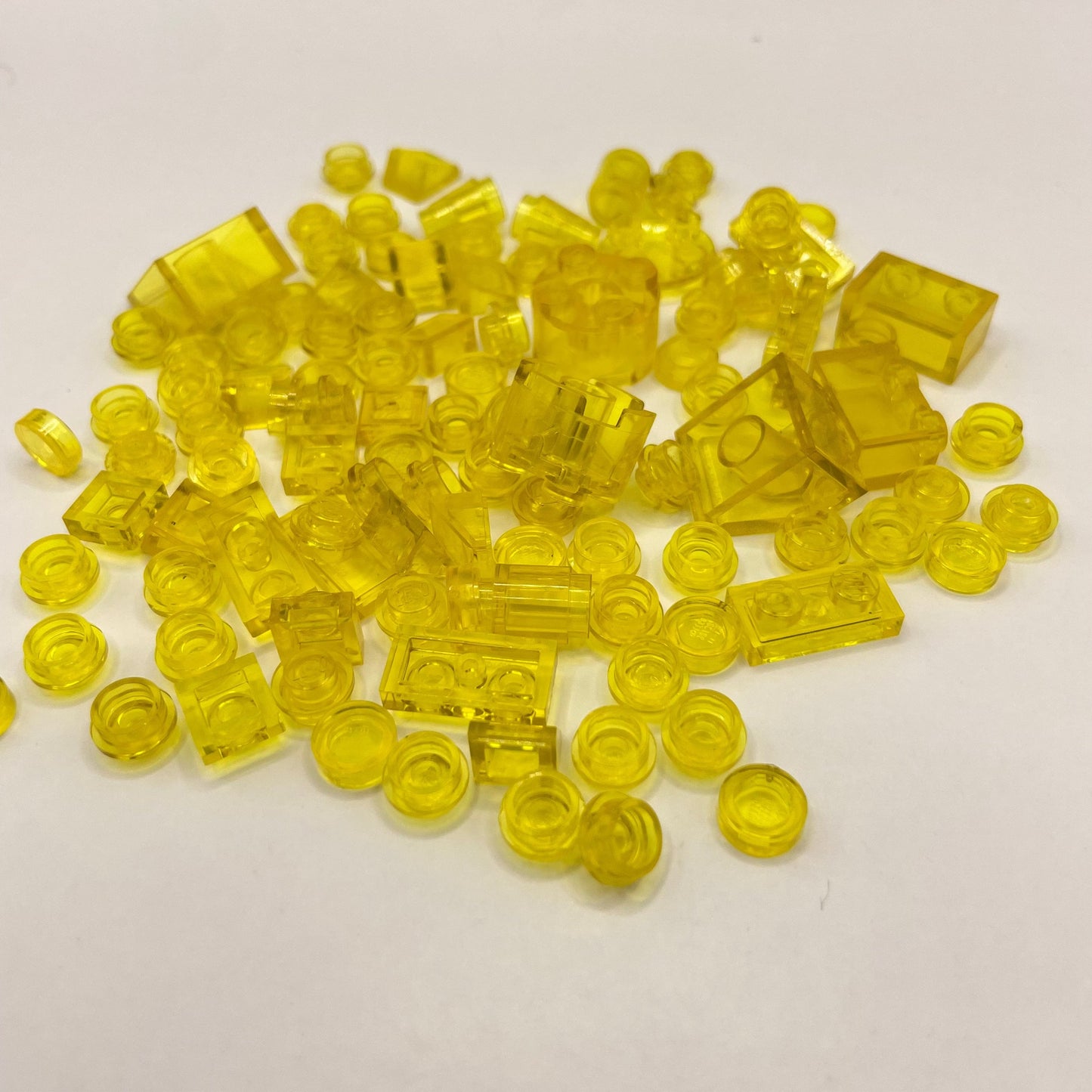 LEGO Transparent Yellow, Mixed Pieces, (100 Pieces)