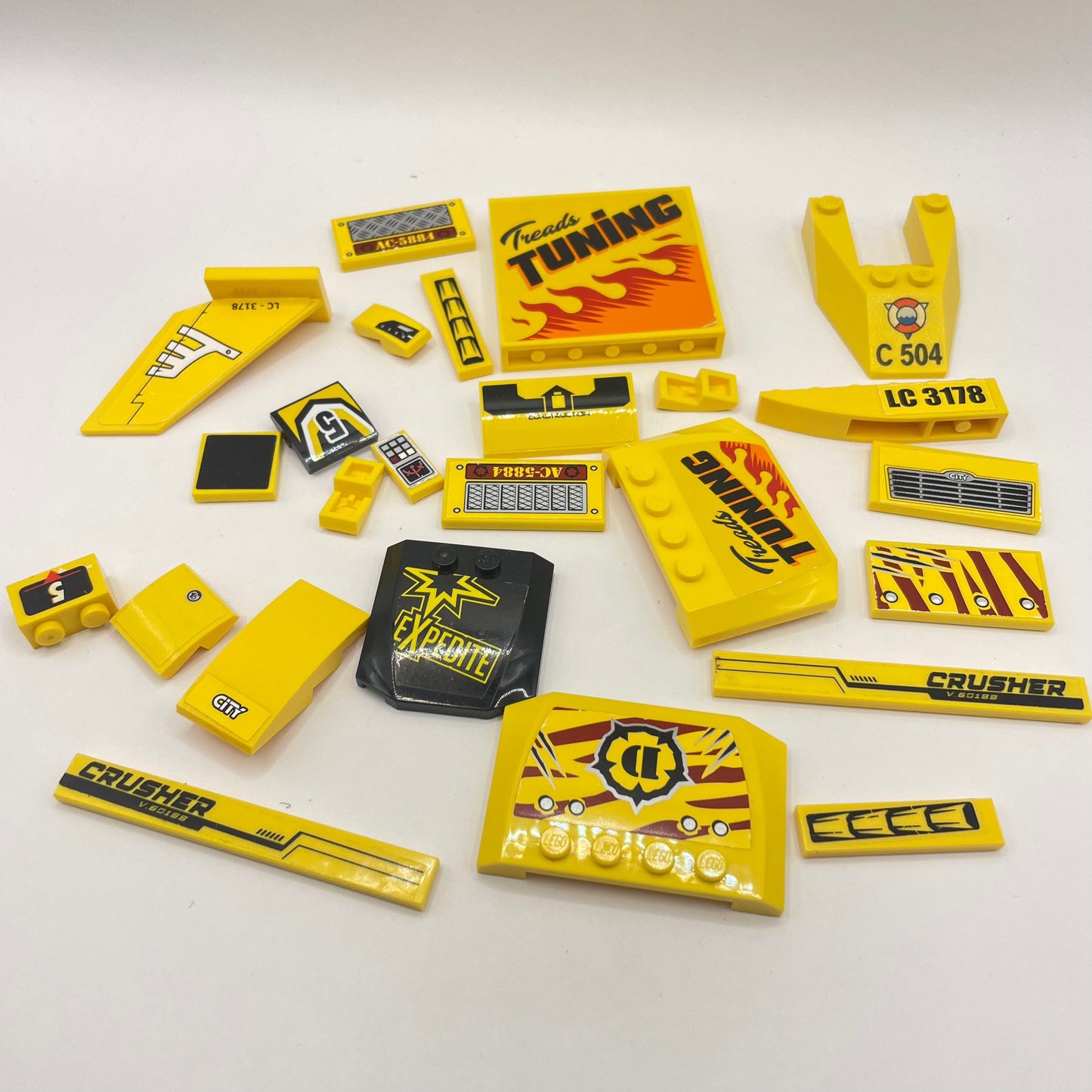 LEGO Prints and Stickers, Yellow Vehicles, 30 Pieces