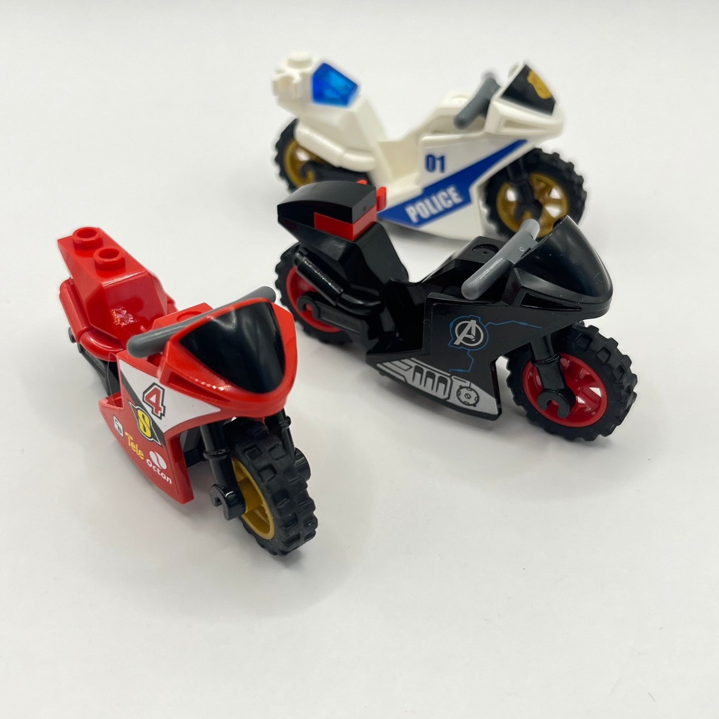 LEGO Race Bikes, Police Motorcycle, 3 Pieces