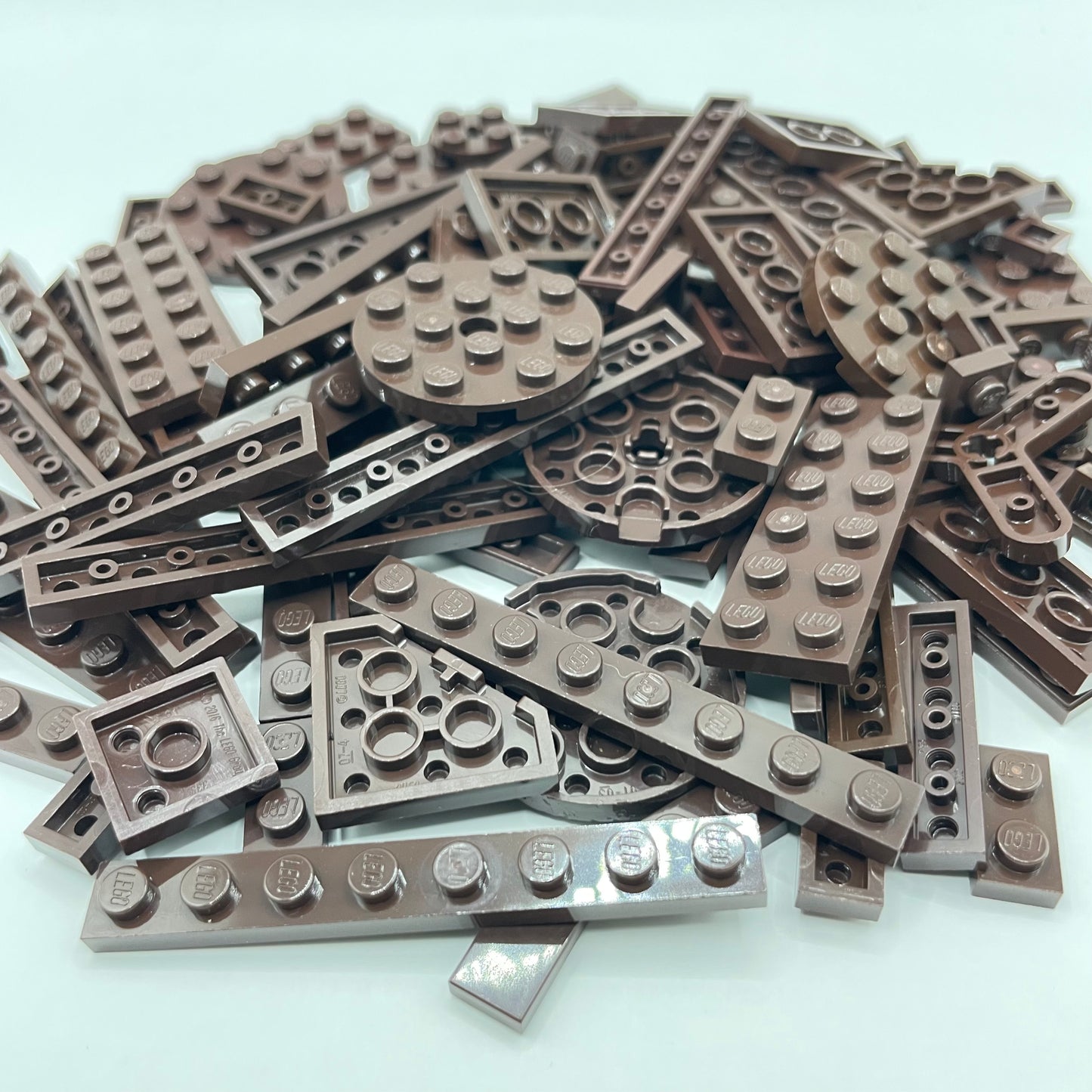 LEGO Mixed Plates and Tiles, Dark Brown, Approx. 75g