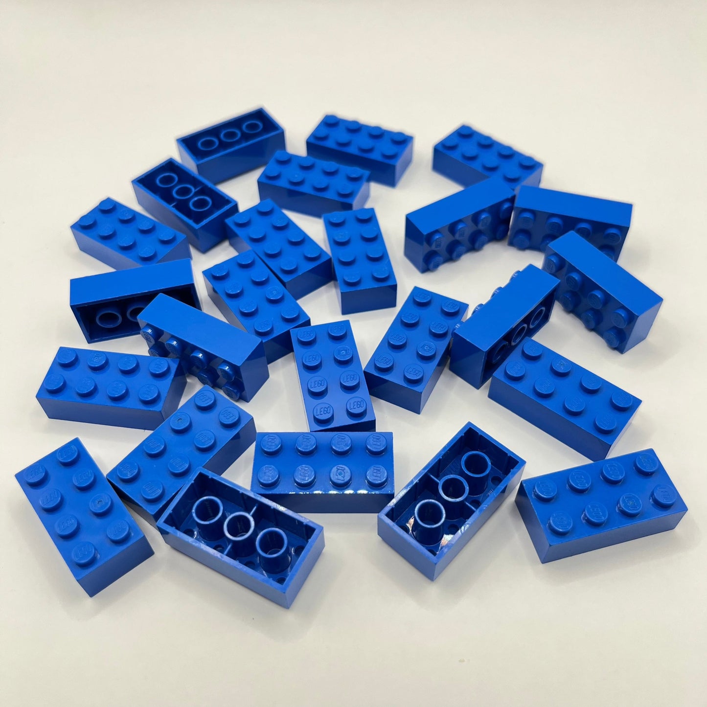 LEGO 2 x 4 Bricks, Blue, 25 Pieces