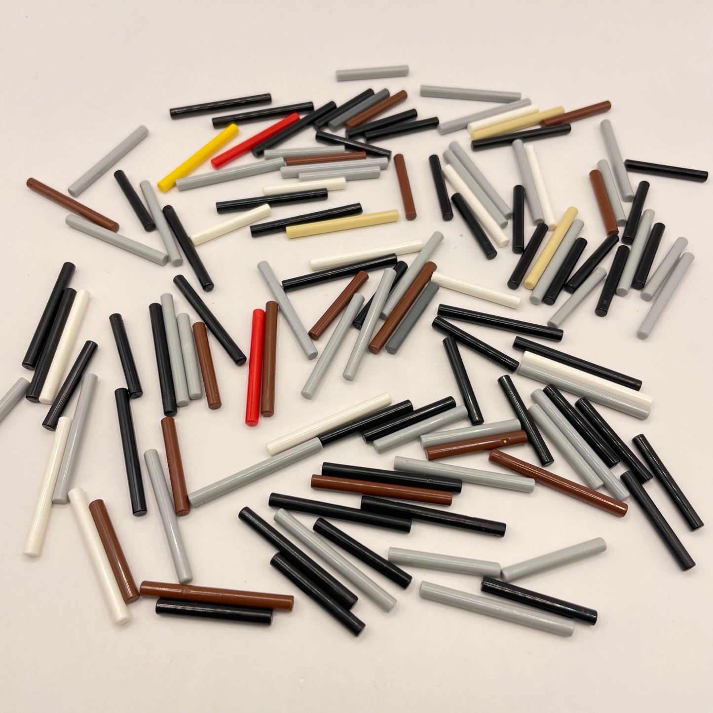 LEGO Mixed 3L / 4L Bars / Poles, 120 Pieces