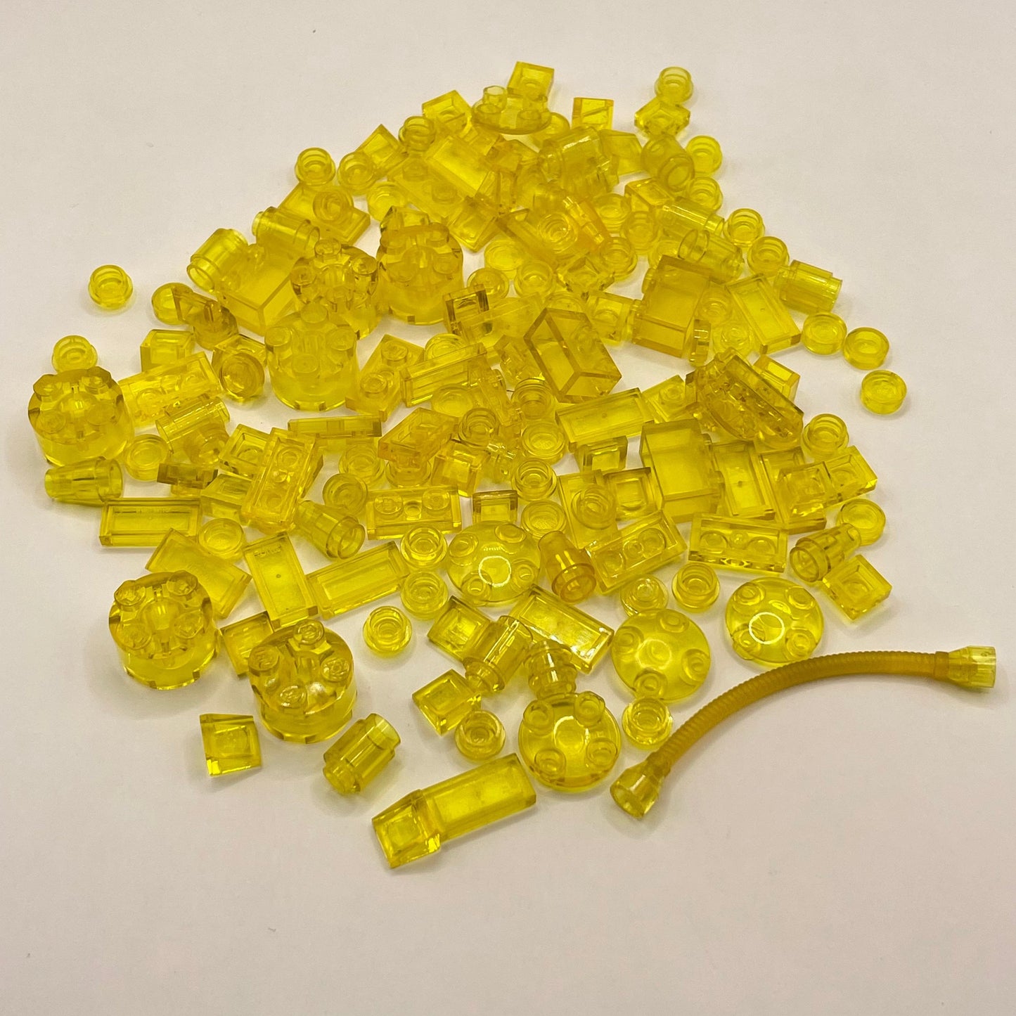 LEGO Mixed Trans-Yellow, Mixed Pieces, Approx. 40g