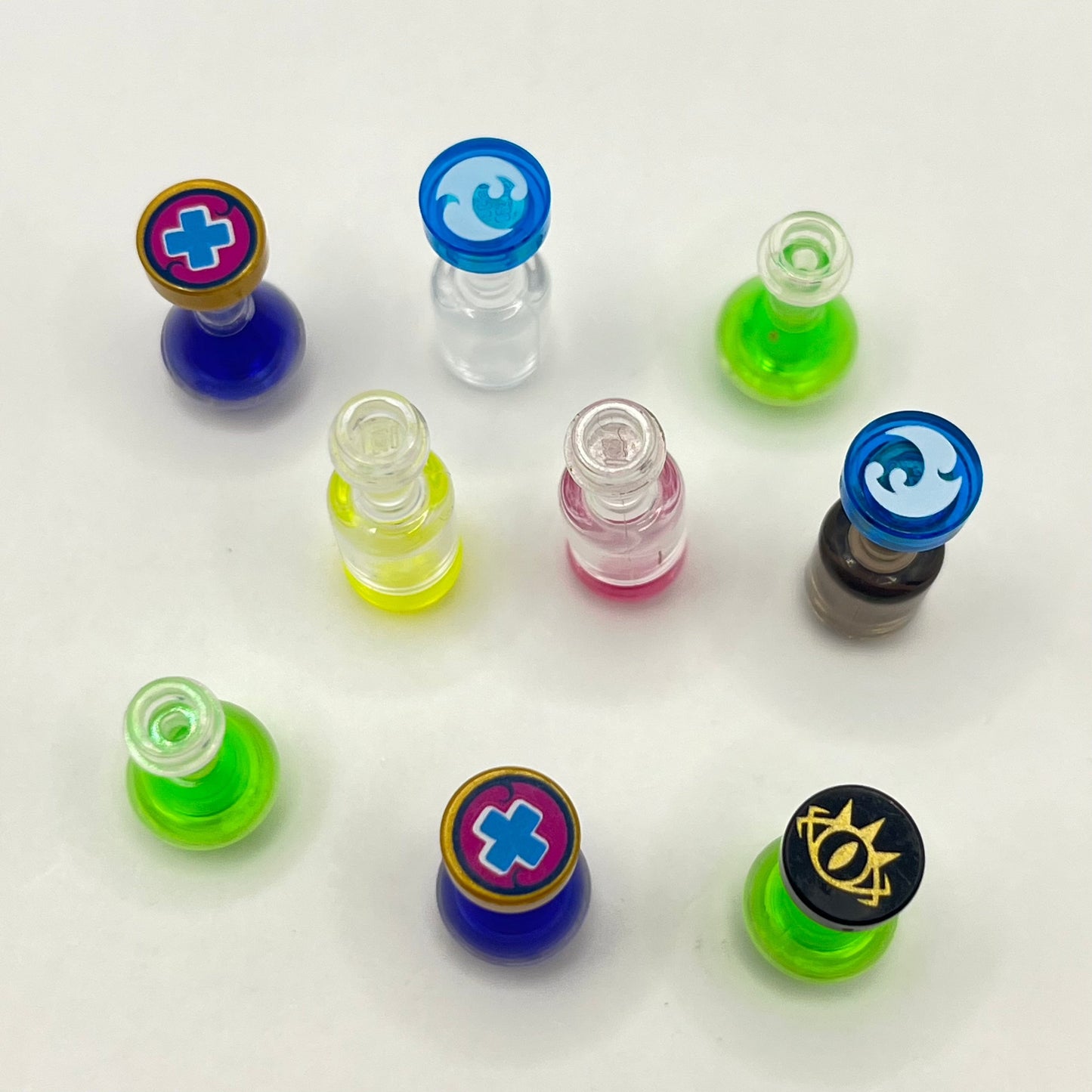 LEGO Bottles, Vials, Potions, Mixed Pieces (9 Pieces)