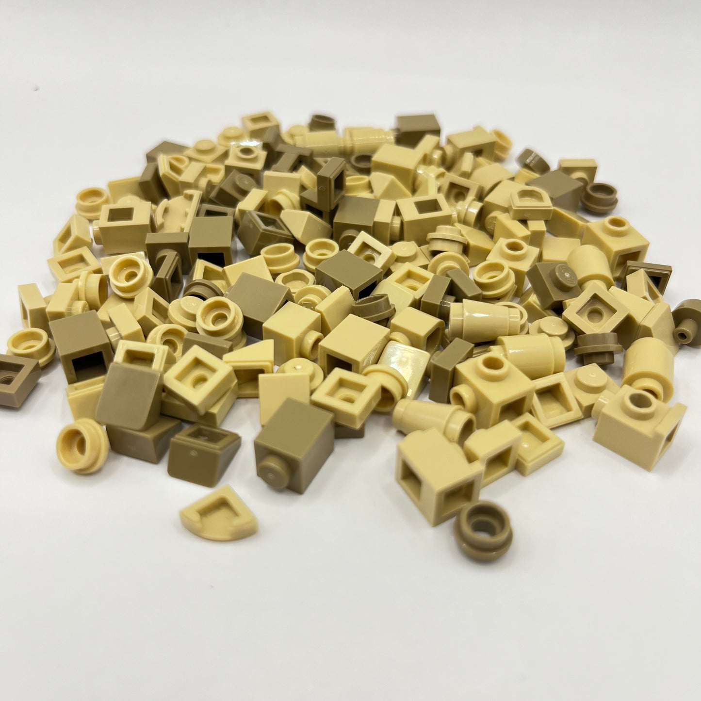 LEGO Greebling, 1x1, Mixed Tan, Approx. 30g