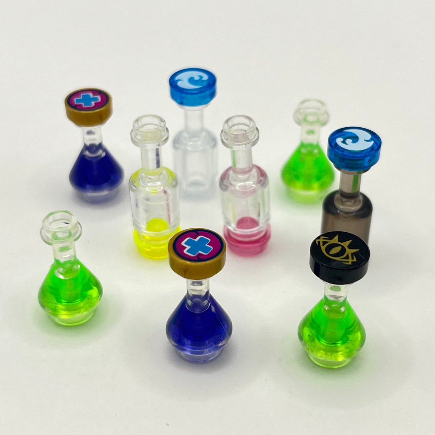 LEGO Bottles, Vials, Potions, Mixed Pieces (9 Pieces)