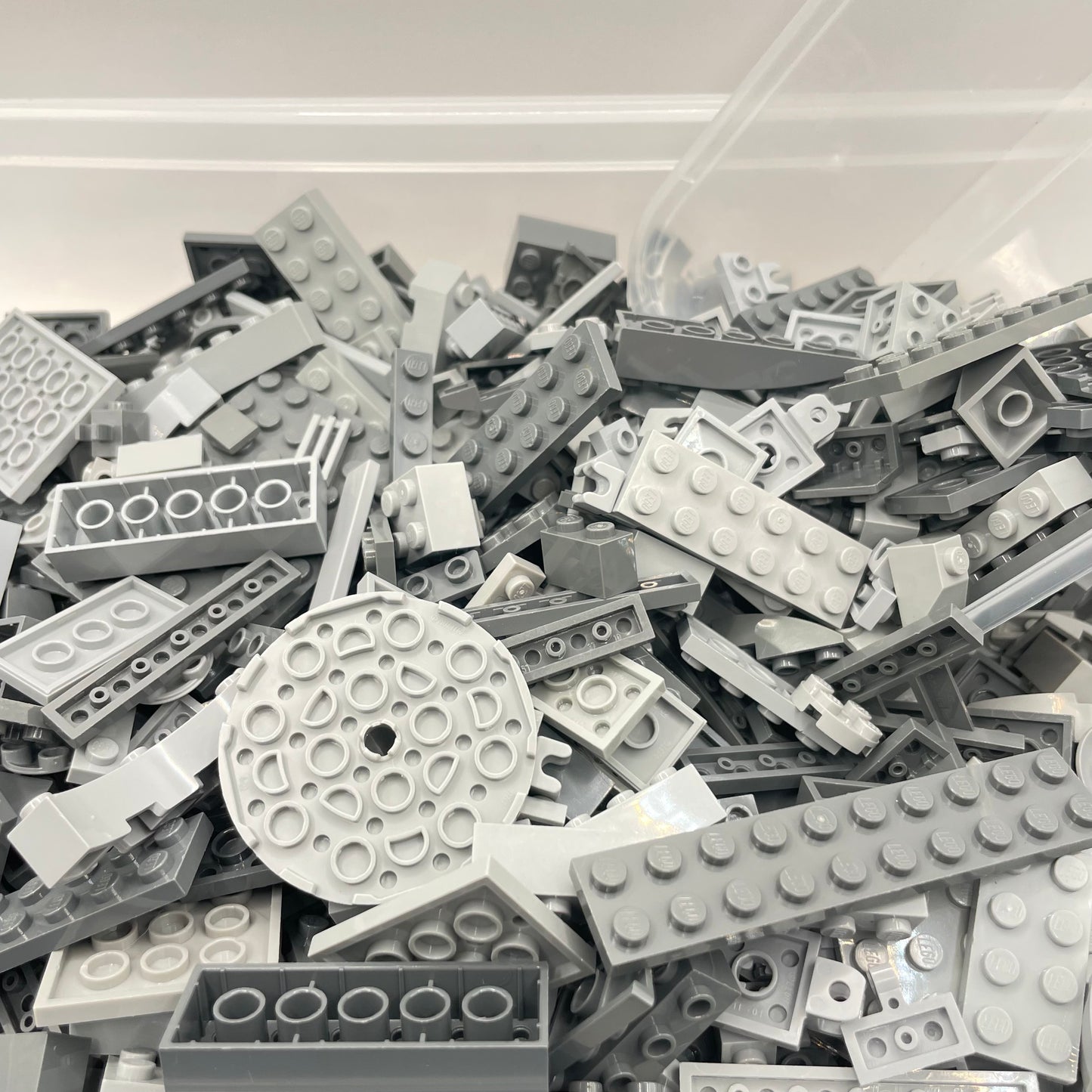 LEGO Random Selection, Mixed Bluish Grey, Mixed Bricks, Bulk, Approx. 1kg