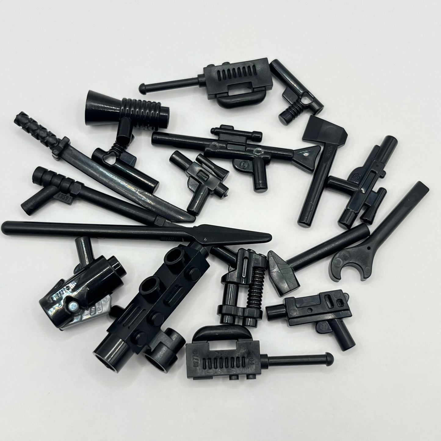 LEGO Black Tools and Weapons, Minifigure Accessories, 18 Pieces