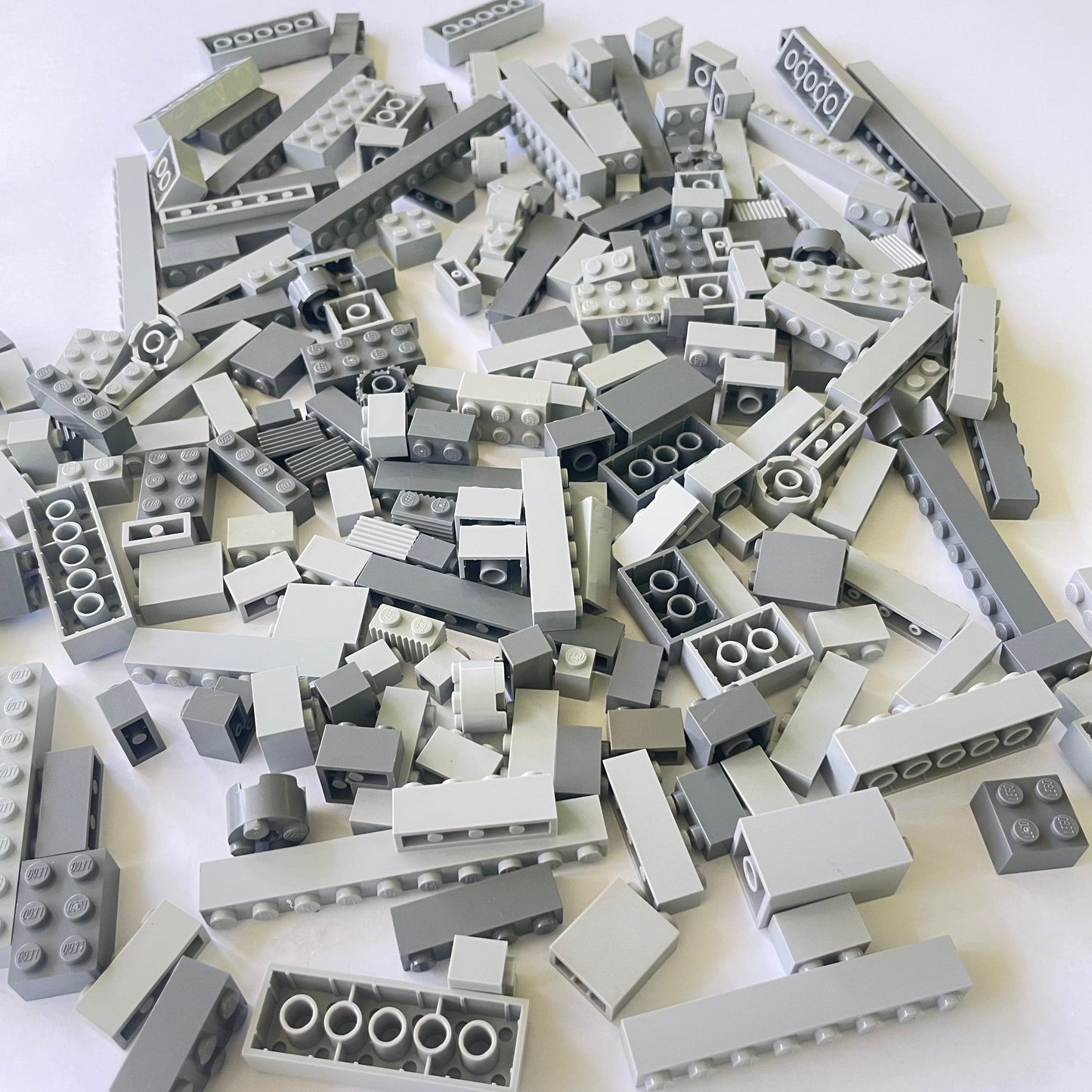 LEGO Bricks, Mixed Grey, Approx. 325g