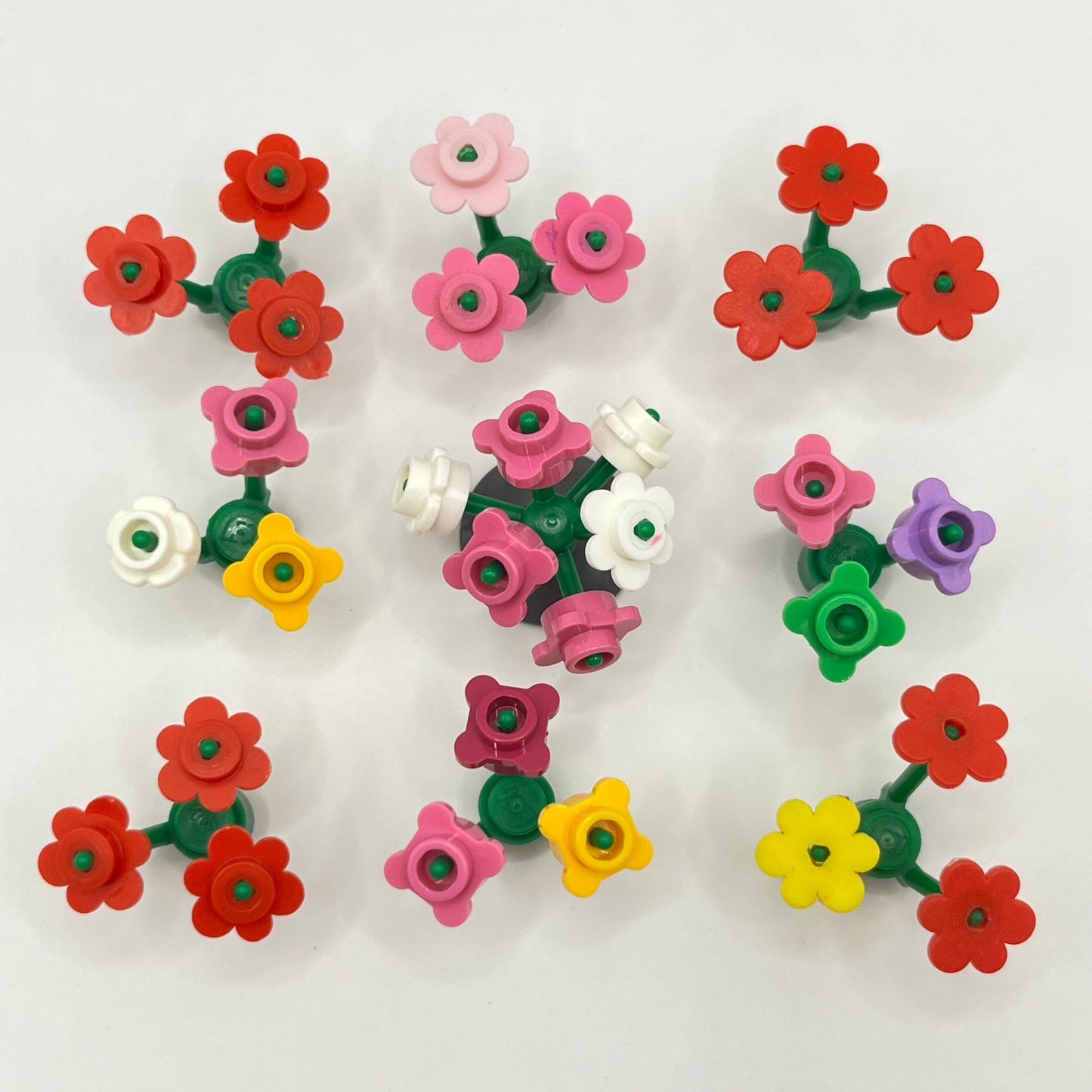 LEGO Flowers Shrubs, Mixed Colours, 40 Pieces
