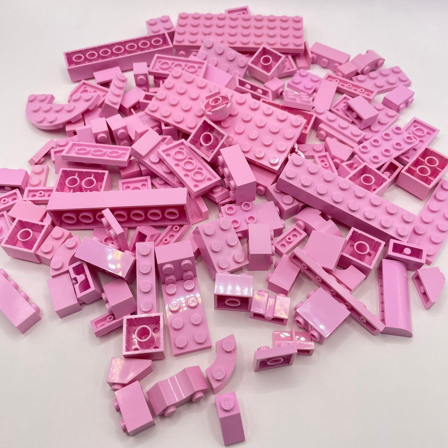 LEGO Mixed Bricks, Bright Pink, Approx. 150g
