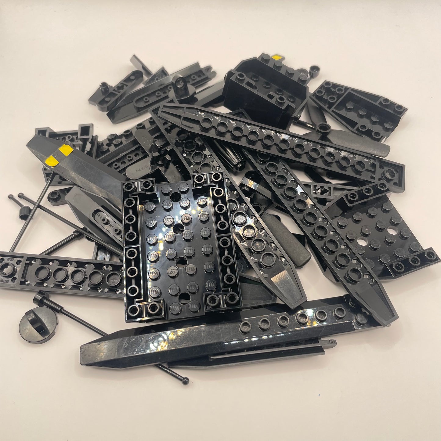LEGO Flight Vehicle Pieces, Black, Approx. 100g