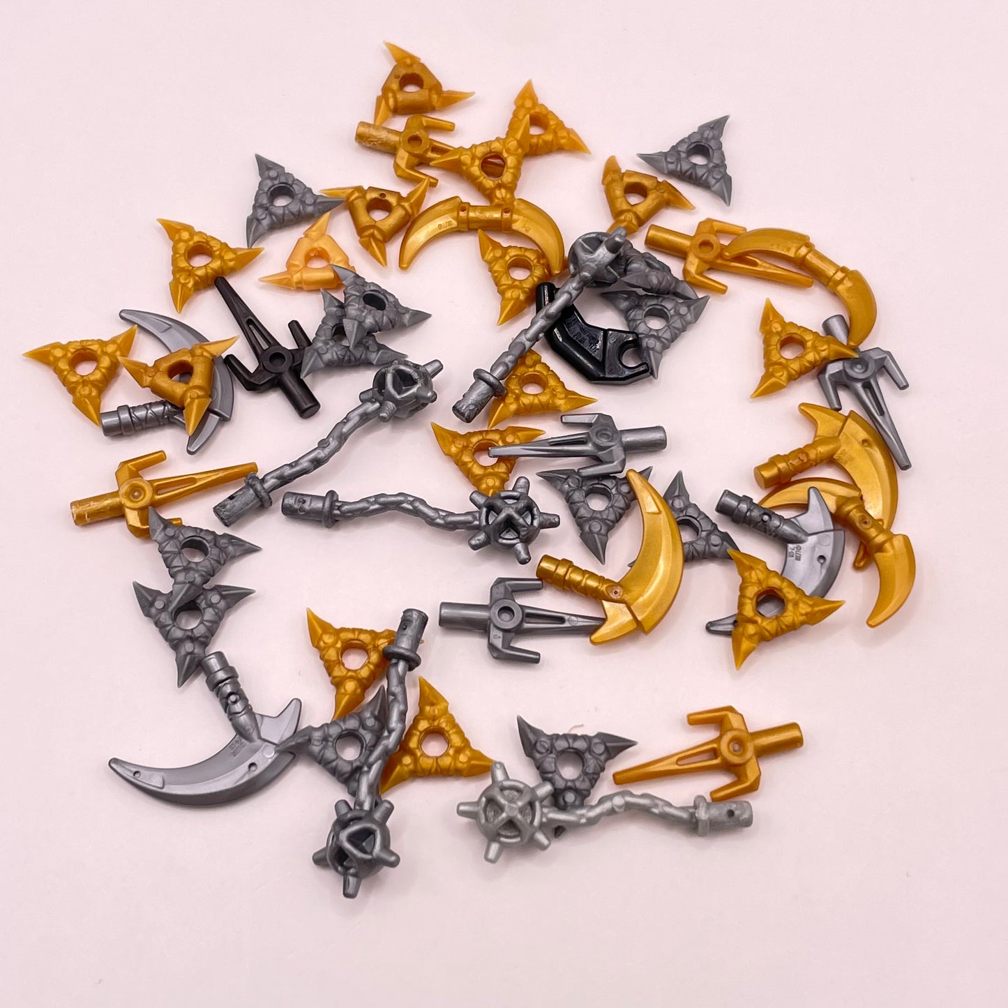 LEGO Mixed, Blades, Tools and Weapons, Minifigure, 50 Pieces