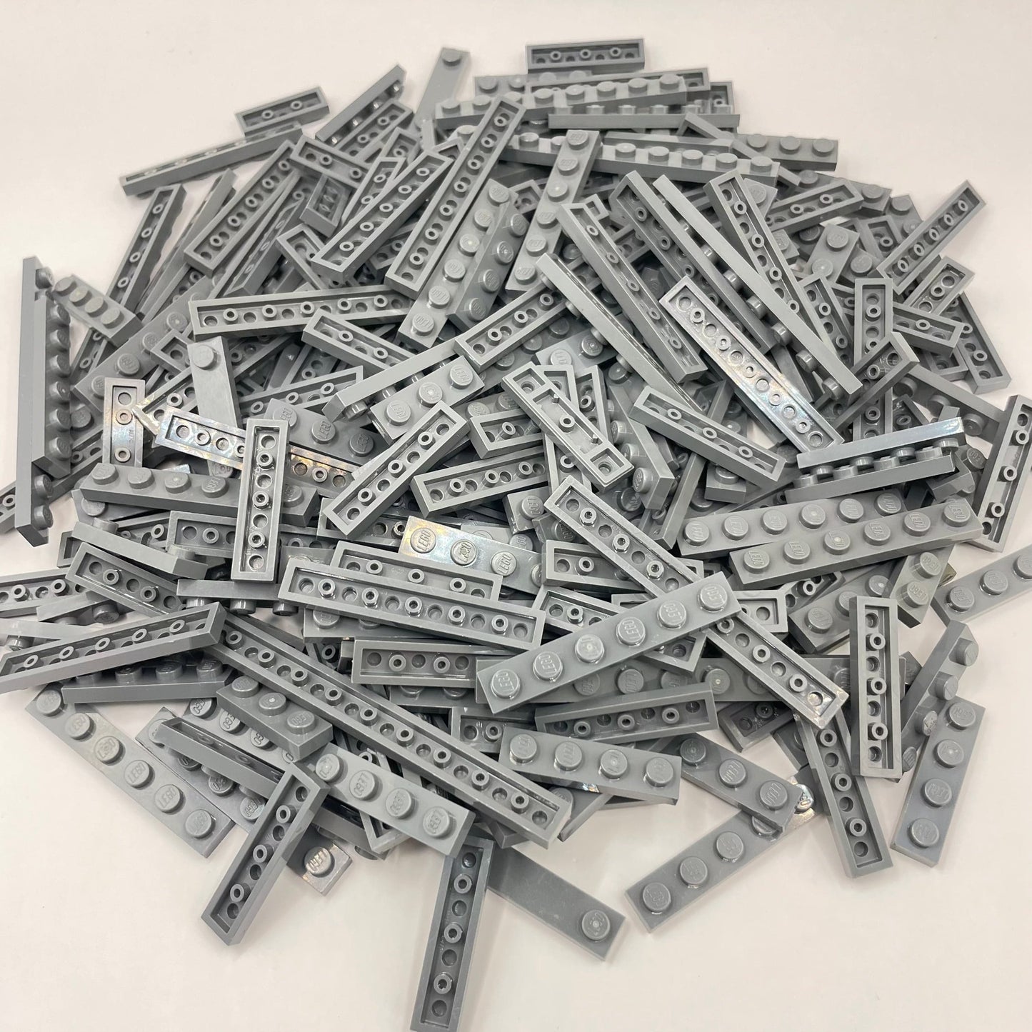 LEGO Plates 1x Wide, Dark Bluish Grey, Approx. 190g