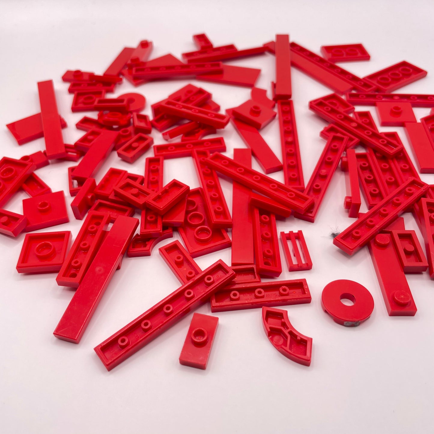 LEGO Mixed Tiles, Red, Approx. 50g