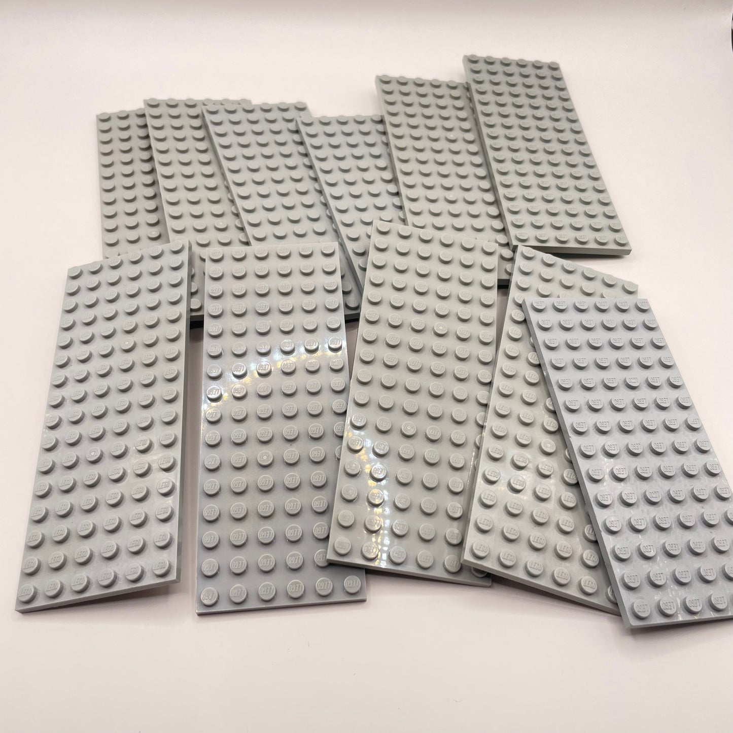 LEGO Medium Plates, 6x Wide, Light Bluish Grey, Approx. 135g