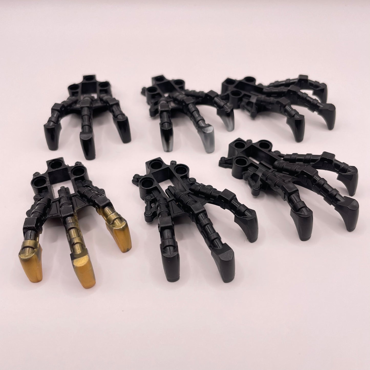 LEGO Bionicle, Clawed Foot Piraka, Mixed Black with Marble, 6 Pieces