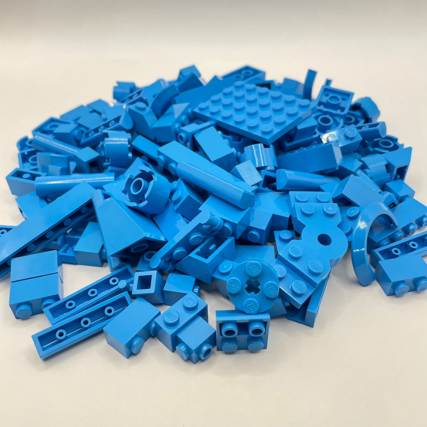 LEGO Mixed Pieces, Dark Azure, Approx. 165g