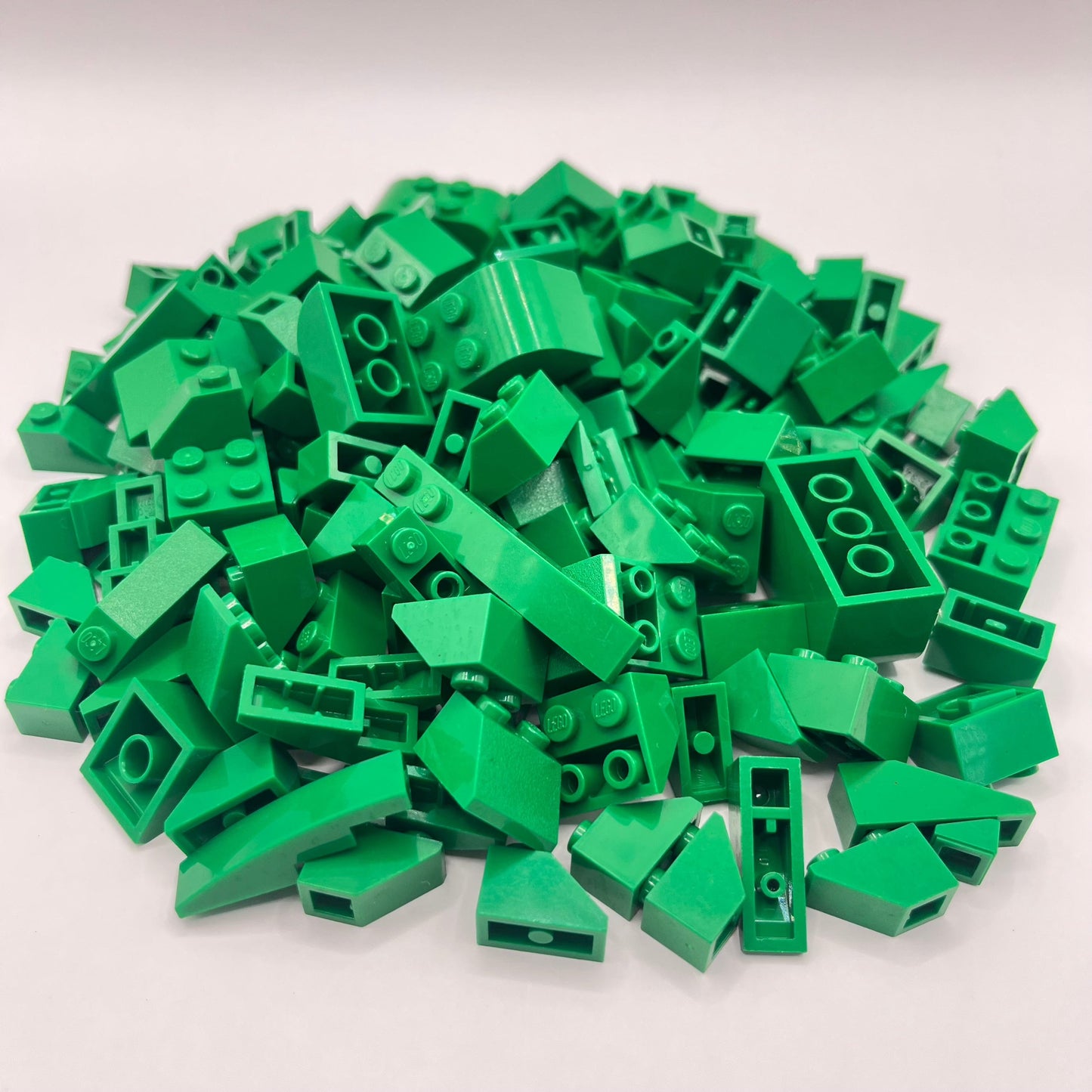 LEGO Green, Mixed Slopes, Approx. 150g