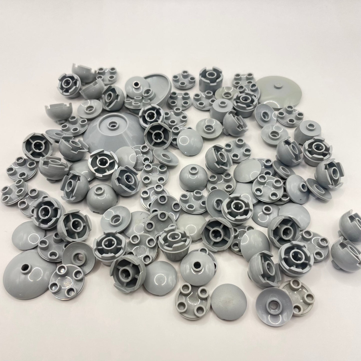 LEGO Round Slopes, Light Bluish Grey, Approx. 55g
