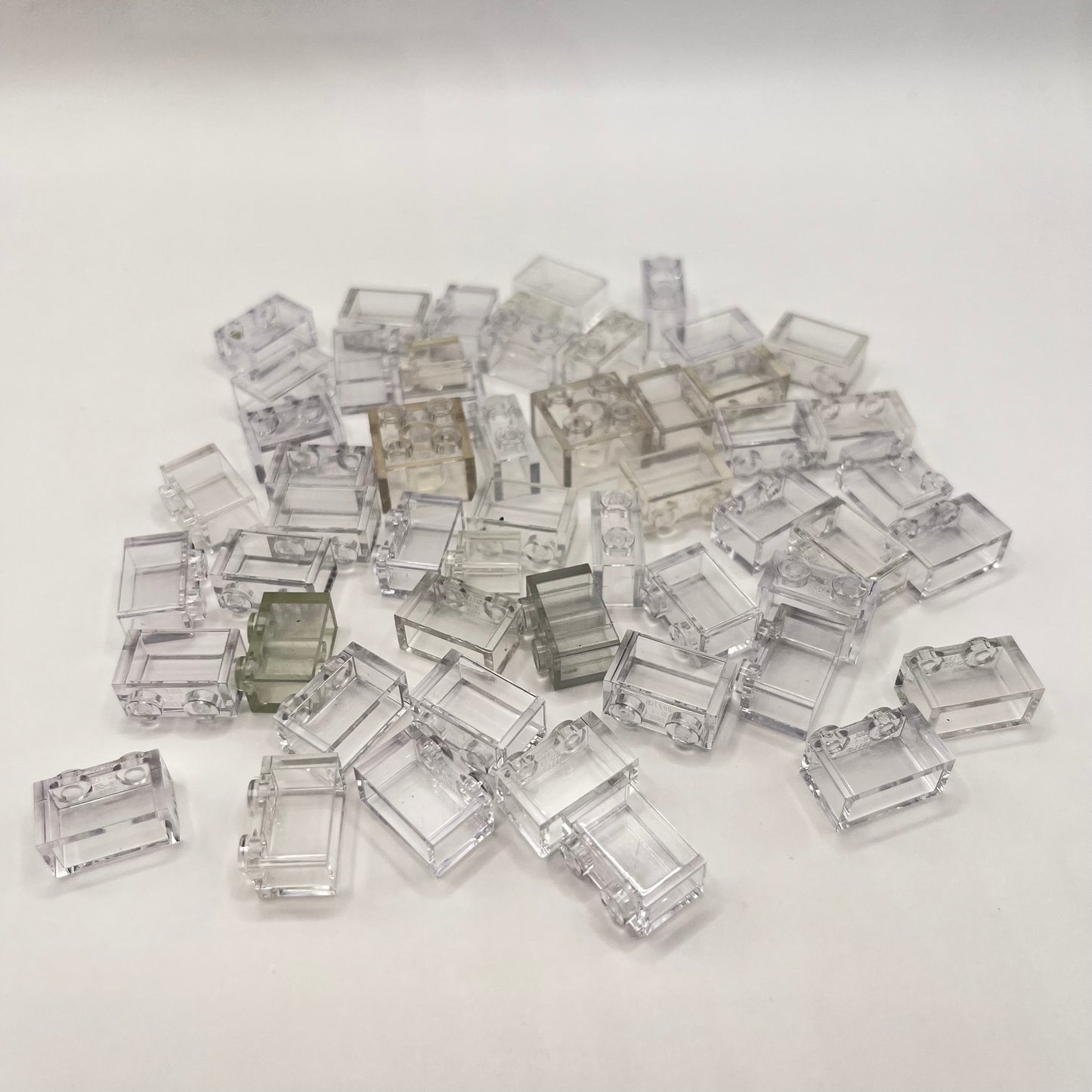 LEGO Transparent, Clear Bricks, (50 Pieces)