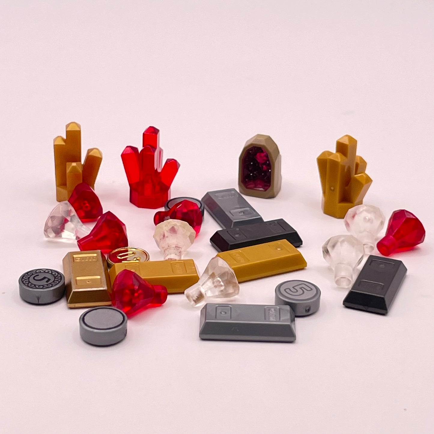 LEGO Treasure and Crystals, Mixed Colours, 25 Pieces