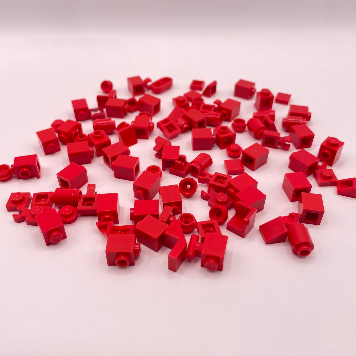 LEGO Greebling, Red, 100 Pieces
