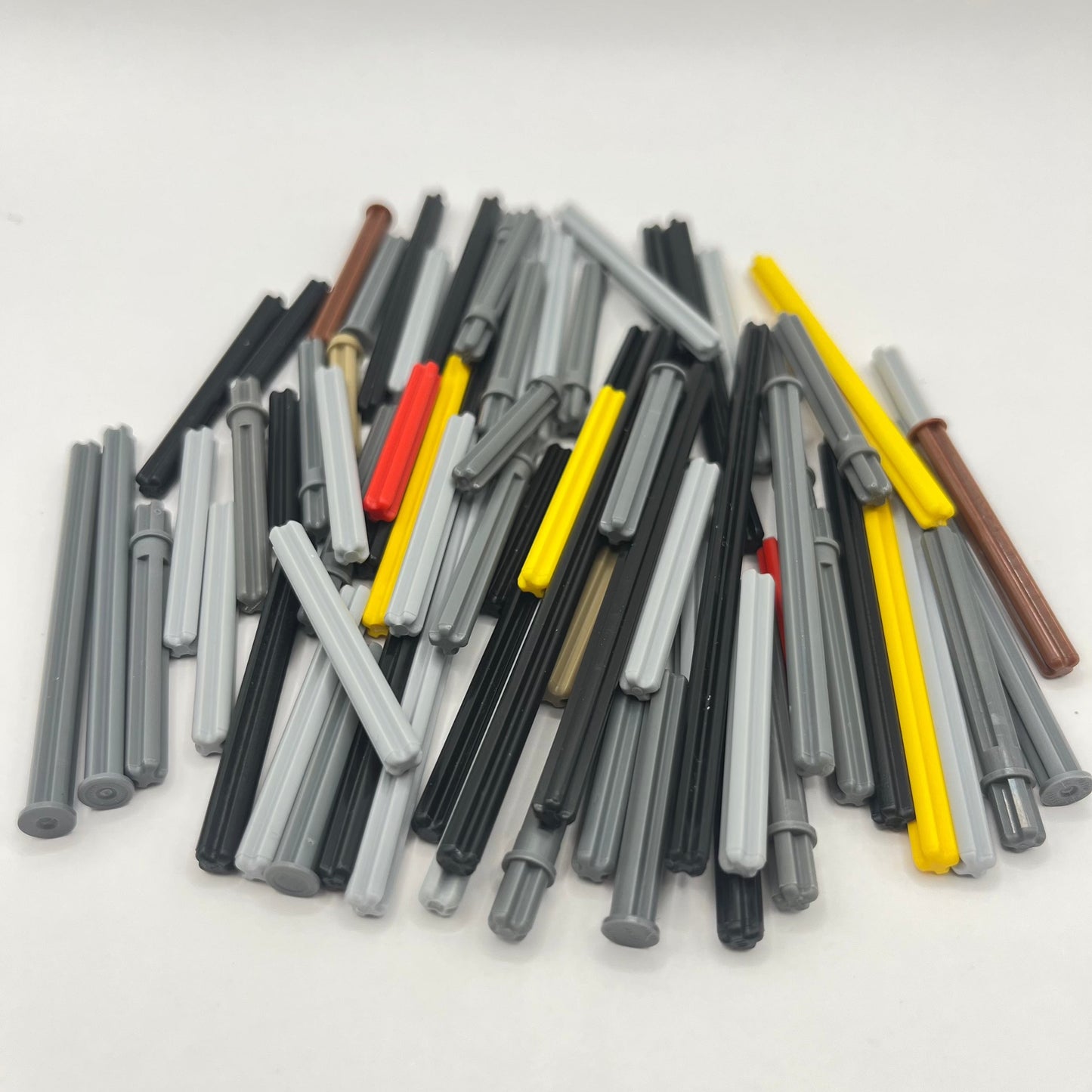 LEGO Technic, Long Axles, Mixed Colours, Approx. 65g