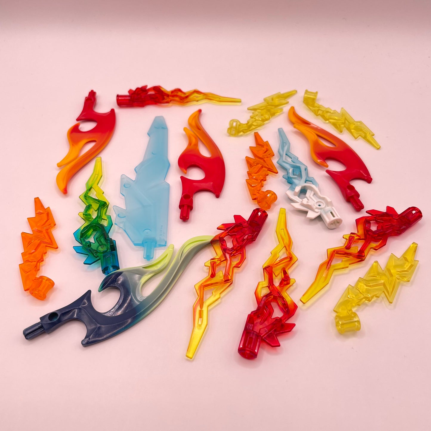 LEGO Trans-Mixed Colours Flames, Technic, Connection, 16 Pieces