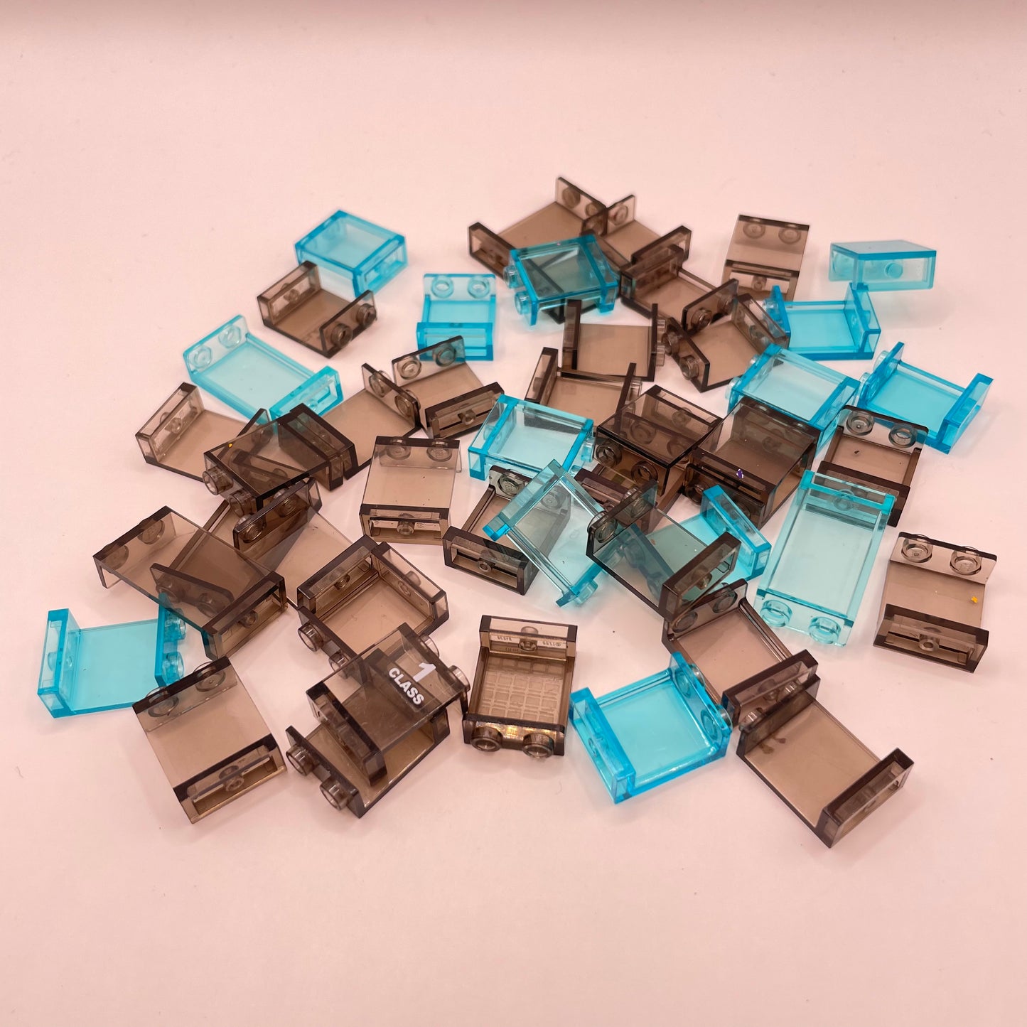 LEGO Short Panels, Transparent, Building, Approx. 45g