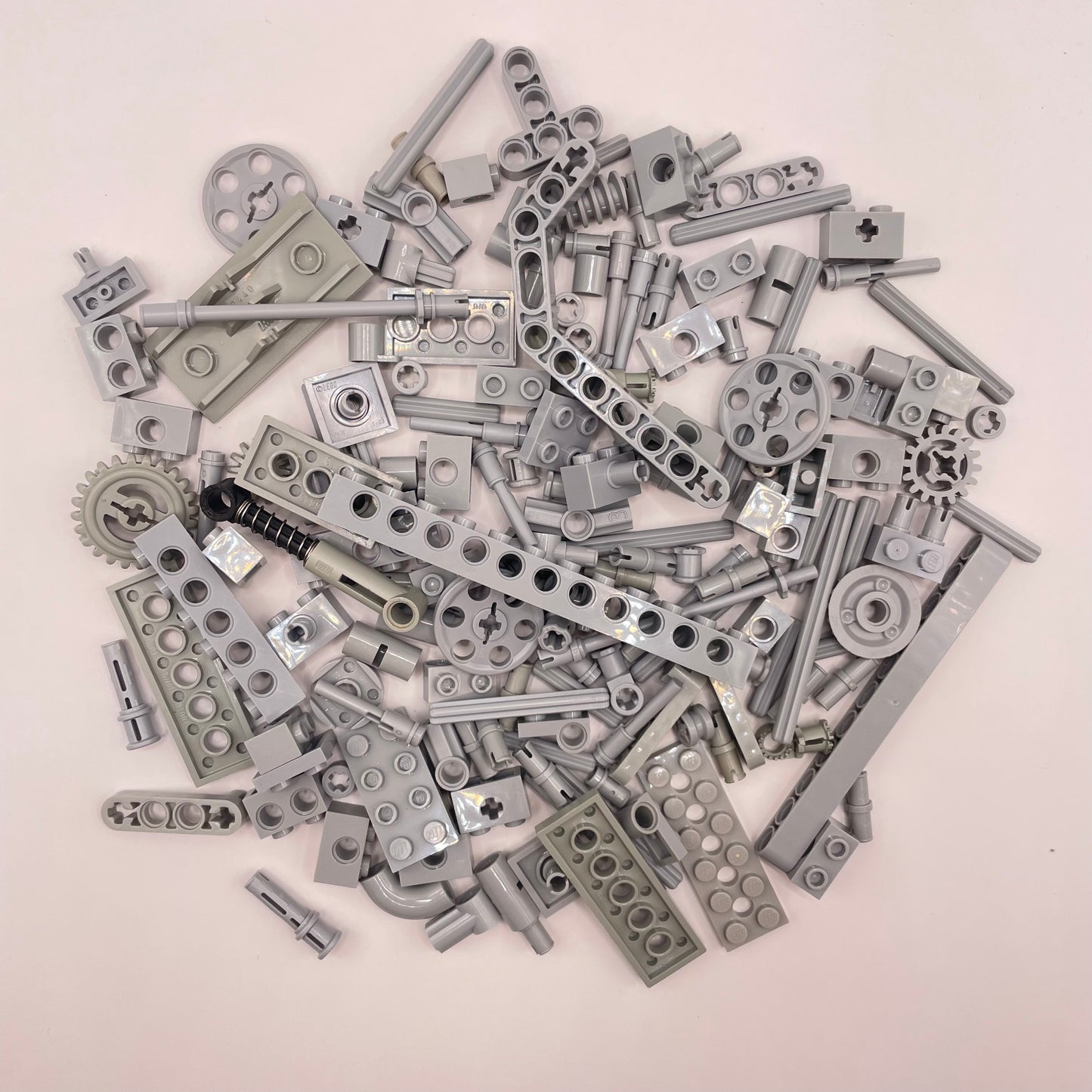 LEGO Technic With Gears, Light Bluish Grey, Approx. 100g
