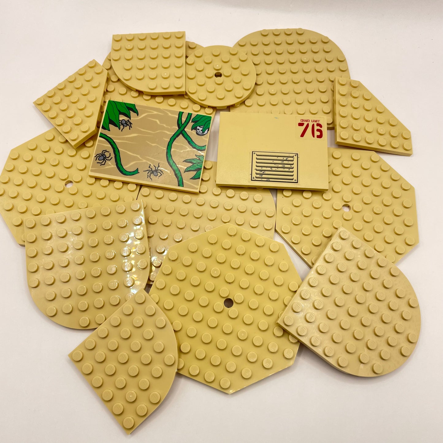 LEGO Wings and Odd Shape Plates, Tan, Approx. 110g